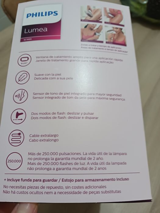Philips Lumea Advanced com 3 acessórios