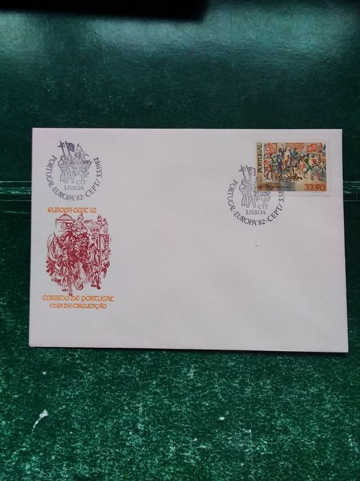 1982 FDC Europa CEPT Portugal: The Embassy of D. Manuel to Pope Leo X in 1514