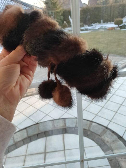 Szal komin opaska 3 w 1 norki naturalne