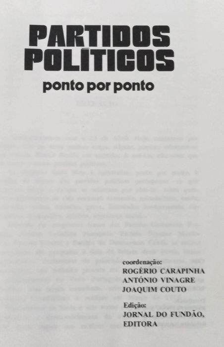 Partidos Politicos - Ponto Por Ponto