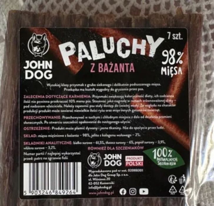 Paluchy bażant + kielkbasa mirals kaczka 200 g