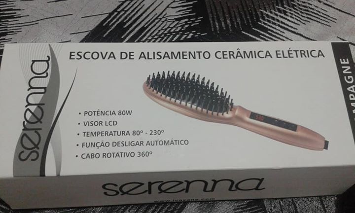 Escova alisadora profissional Serena
