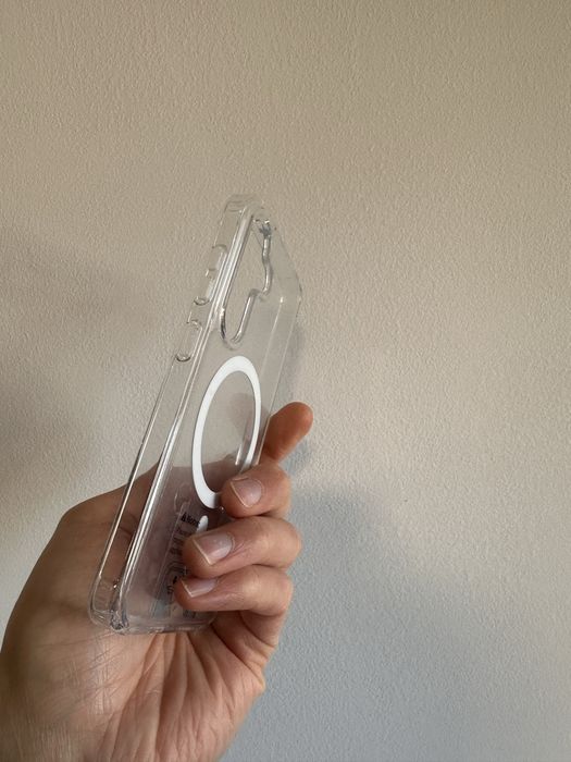 Etui Plecki przeźroczyste z MagSafe + SZKŁO do SAMSUNG GALAXY S24