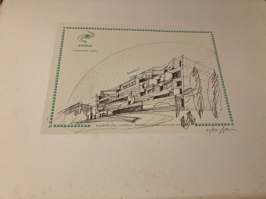 Serigrafia Assinada Souto Moura