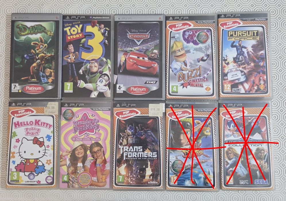 Vendo jogos para PSP portable