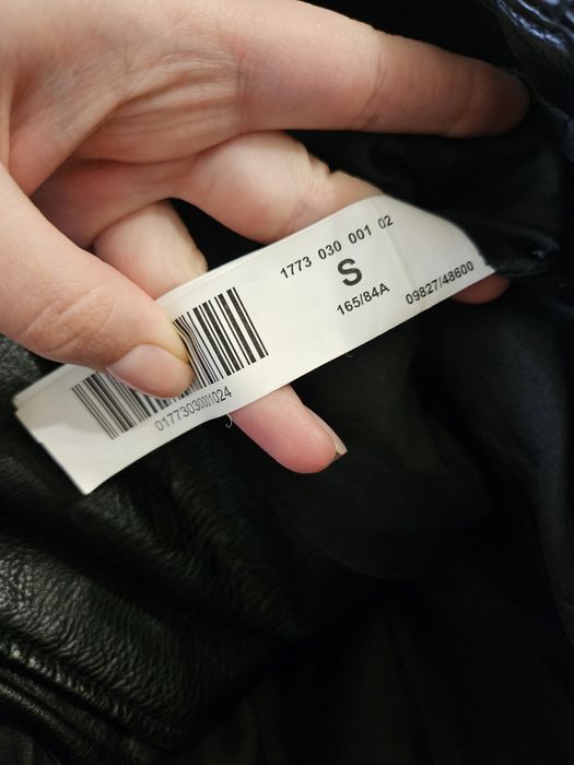 Жіноча куртка косуха шкіряна Stradivarius S оверсайз