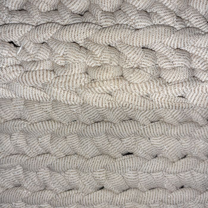 Pochete bege e dourado