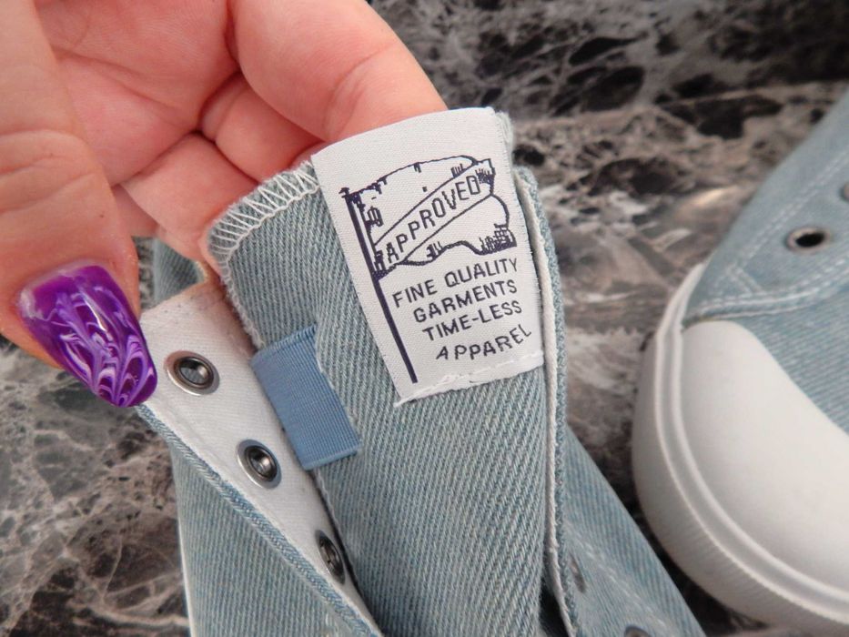 Стильні джинсові кеди h&m, стелька 24 см)