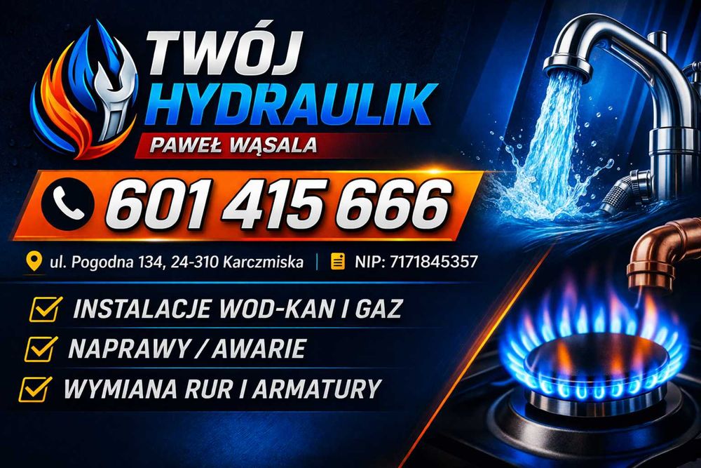 Usługi hydrauliczne – Karczmiska i okolice