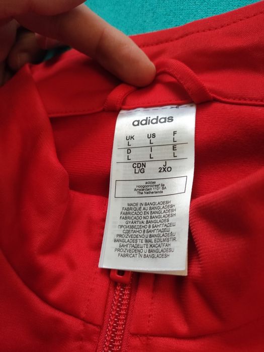 Bluza sportowa Adidas rozmiar L czerwona