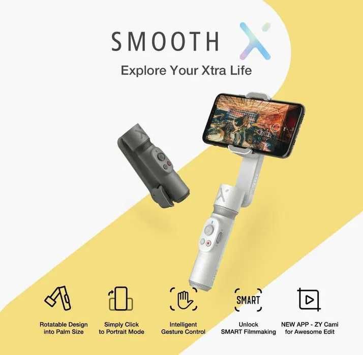Estabilizador Gimbal Digital e Extensão para Smartphone Android e iPhone NOVO
