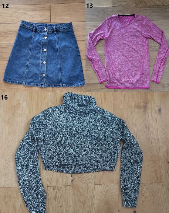 Wielopak 17 damskich ubrań w rozmiarze S