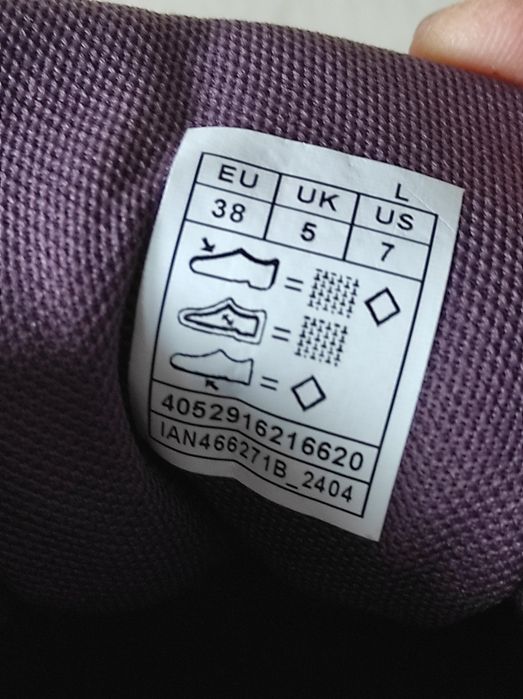 Buty trekkingowe damskie wodoodporne nr 38 odblaski