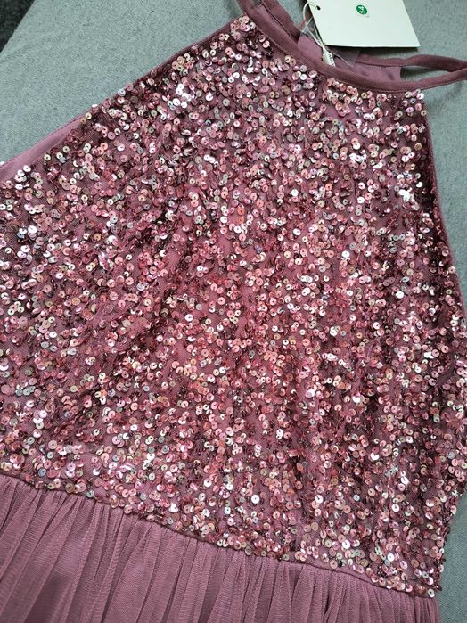 Nowa sukienka Maya Deluxe r. 14/42/XL cekiny zwiewna