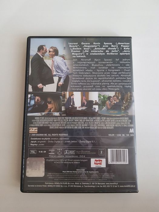 W Krainie Pieniądza Kevin Spacey Płyta Dvd
