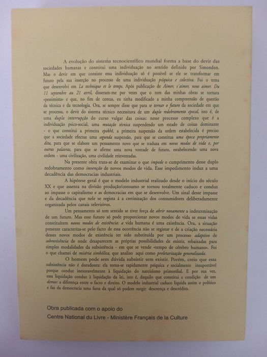 Descrença e Descrédito - Bernard Stiegler