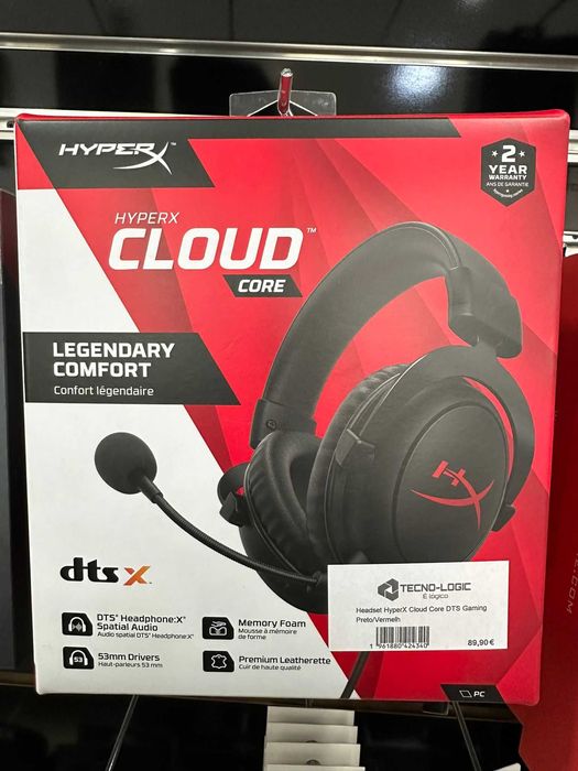 Auscultadores Gaming HyperX Cloud Core