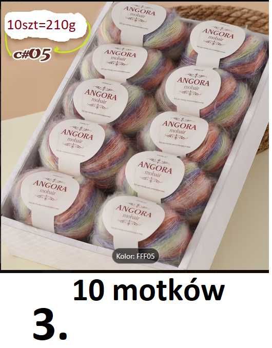 włóczka moher z kaszmirem