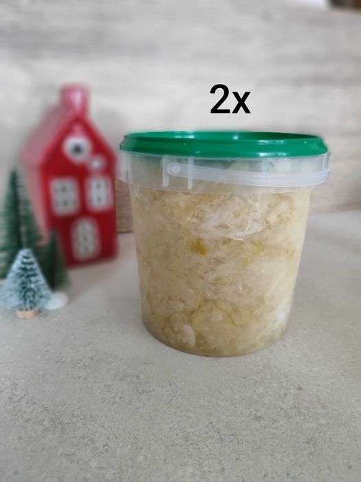 Biała kapusta kiszona bez marchewki 2x1 kg