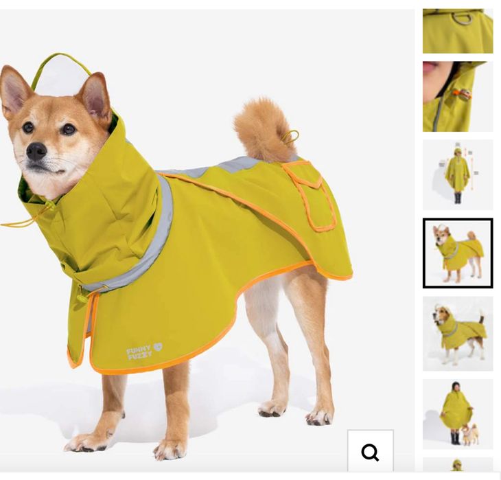 Capa de chuva aesthetic XXL para cãe