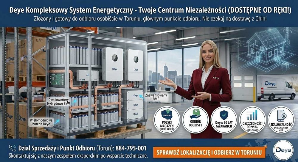 Inwerter Hybrydowy Deye 20kW SUN-20K-SG05LP3-EU-SM2 Toruń