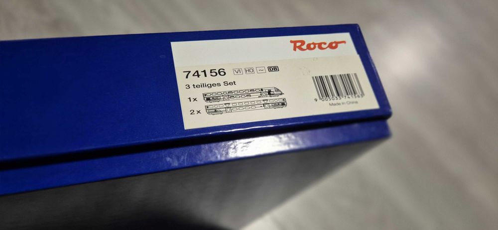 Roco 74156 3-częściowy wagon piętrowy Ep. VI DB AG AC