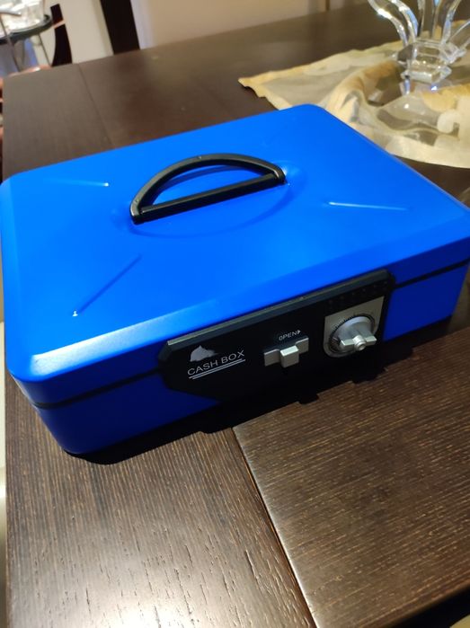 Cofre azul como novo