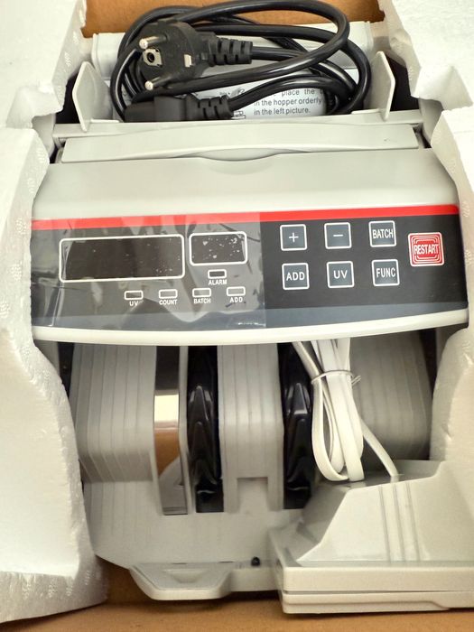 Máquina Contadora de Notas (Multi-Currency Counter) – Nova, na Caixa