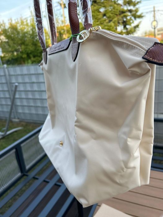 Longchamp torebka kremowa L