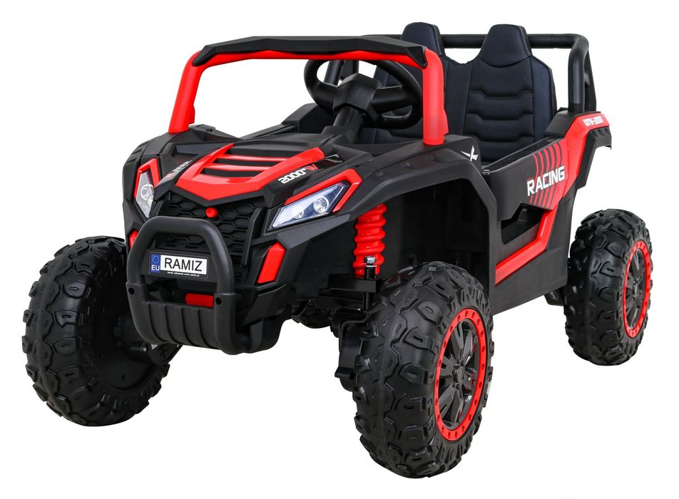 4x4 Samochód AUTO  na akumulator Buggy UTV 2000M Racing Czerwony