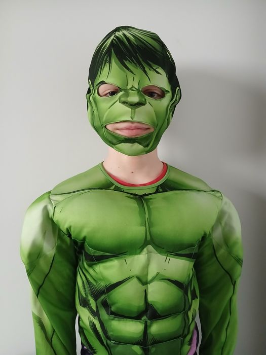 Strój na bal karnawałowy /balik /przebranie / kostium H&M Hulk 134/140
