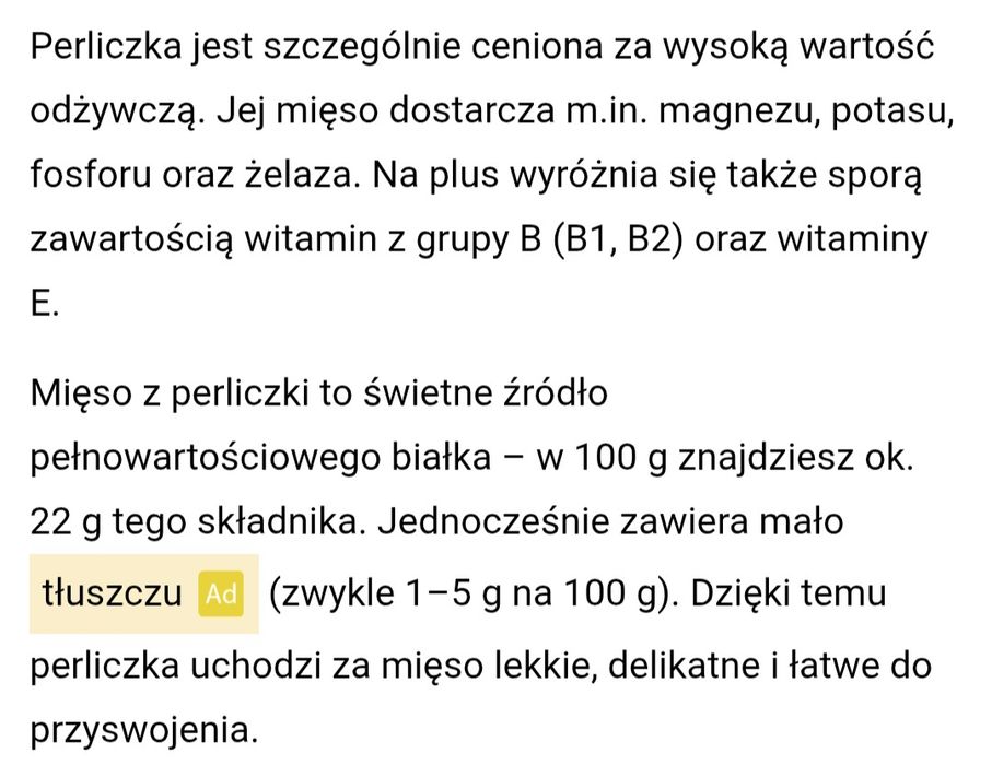 Ser, mleko, kurczak, perliczka