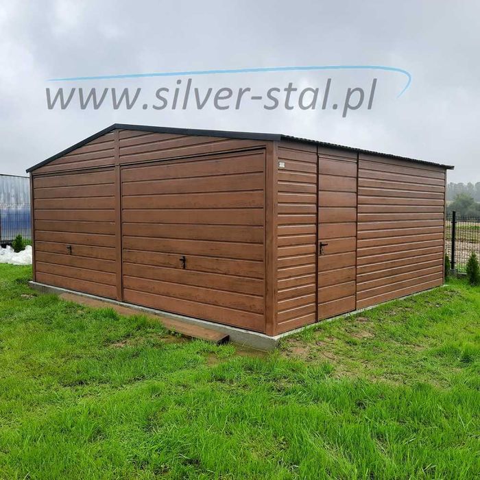 Garaż blaszany 6x6 6x5 , wiaty , hale , garaże blaszane, Silver-Stal PROMOCJA