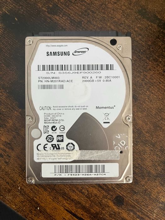 Dysk twardy 2TB samsung SEAGATE SATA
