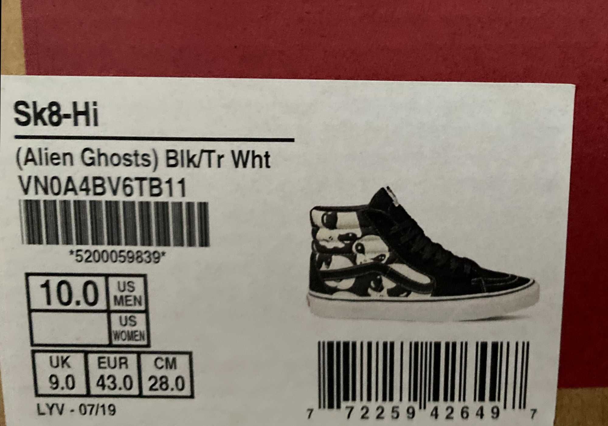 Vans SK8 Hi Alien Ghosts GLOW Bydgoszcz OLX.pl