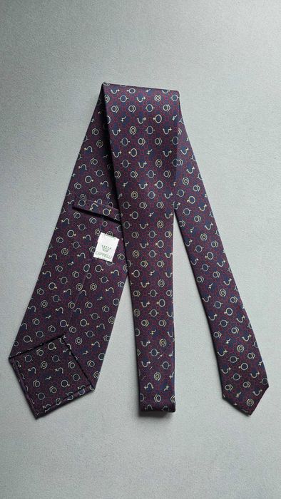 krawat jedwabny E.G. CAPPELLI