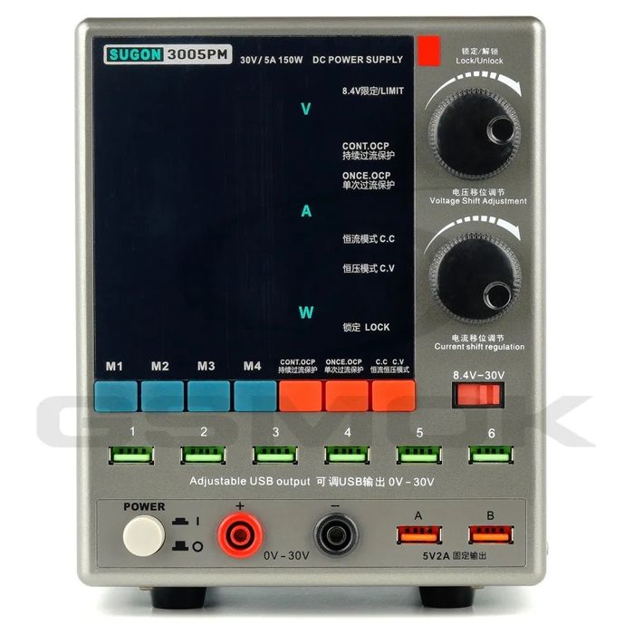 Zasilacz serwisowy Sugon 3005PM 30V 5A zlacza usb nowy