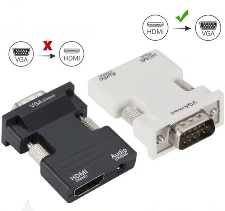 Перехідник HDMI to VGA Converter HD + шнур (Переходник HDMI в VGA) чорний
Audio Cable

Audio Cable