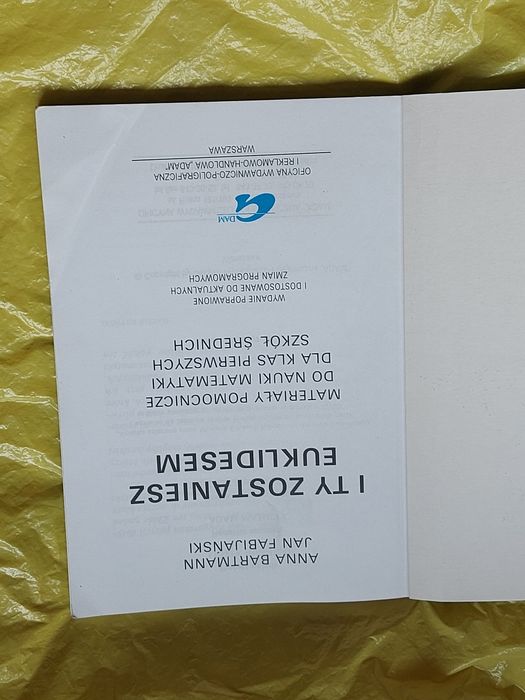 Książka i ty zostaniesz Euklidesem Matematyka