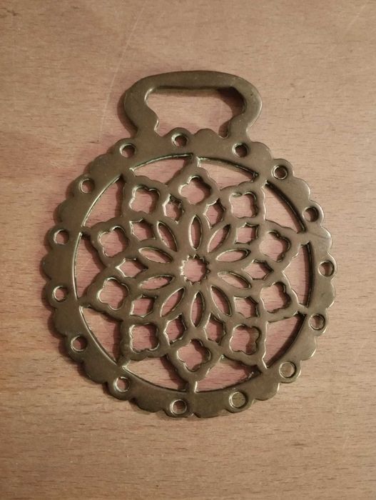 Fivela Latão Sela Cavalo - Mandala