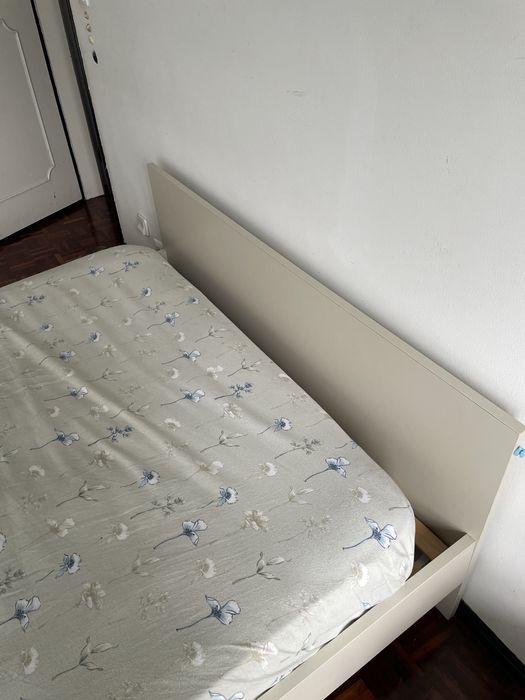 cama de casal com cabeceira + colchao