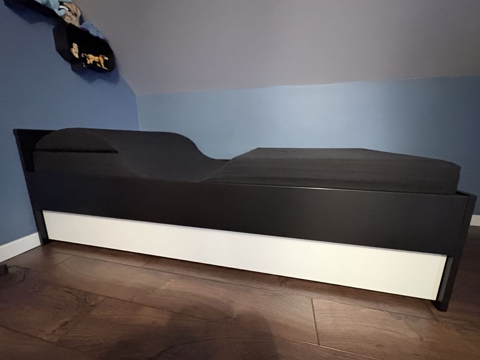 Łóżko VOX 200x90cm biało-czarne