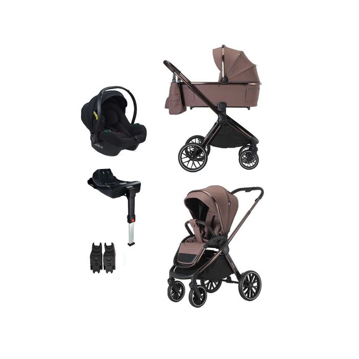 Zestaw 4w1 ADAMEX SPARK Chocolate TRUFFLE+ Fotelik Avionaut + Baza isofix + adaptery