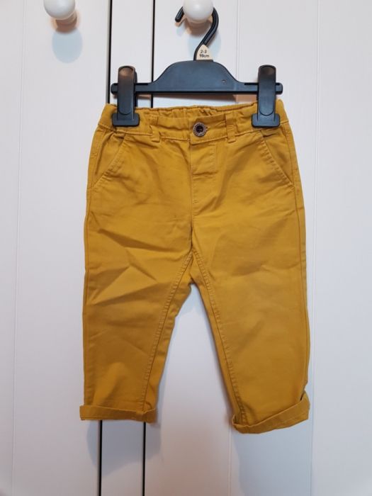 spodnie musztadowe H&M r74