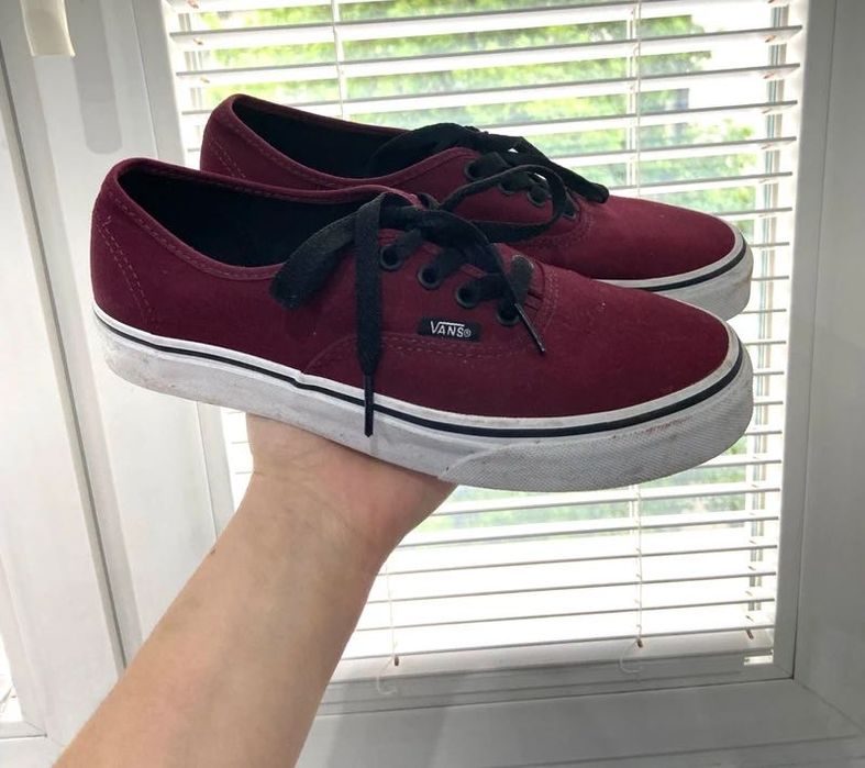 Vans Authentic Bordowy (Burgundy/Winetasting) 38 unisex - Sneakersy niskie