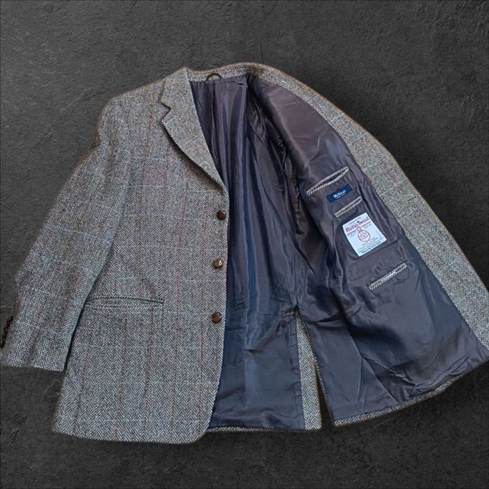 Marynarka Harris Tweed Wełniana Premium McNeal Męska L/XL