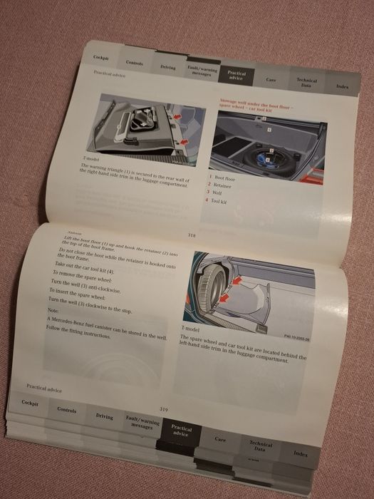 Mercedes-Benz W210/S210 Manuais do condutor Classe E "Owner's Manual"