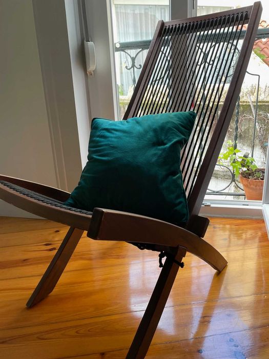 Cadeira de varanda IKEA dobravel em carvalho | Ikea wooden deck chair