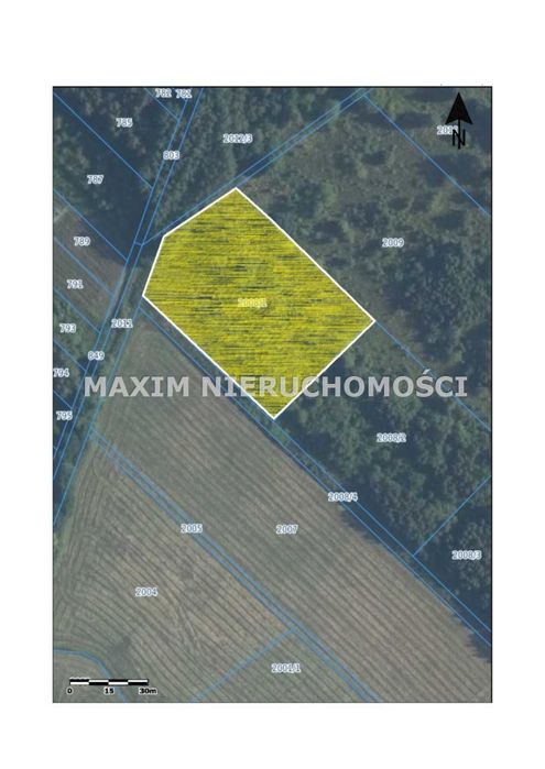 Działka inwestycyjna 4166 m² w Łochowie