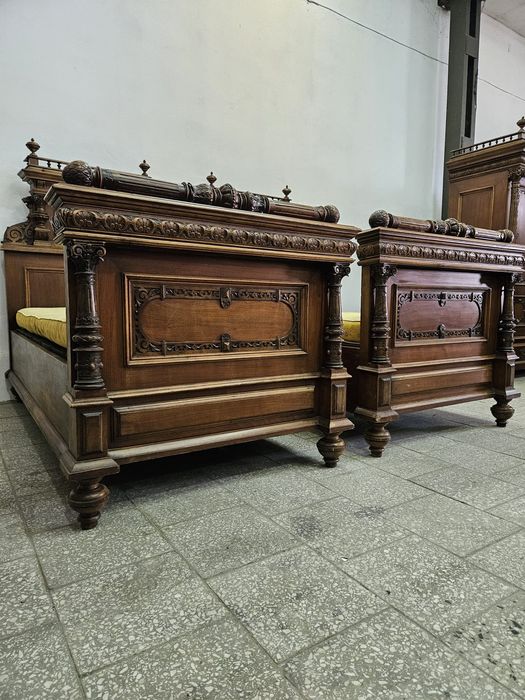 stare łóżko eklektyczne 1 sztuka Francja